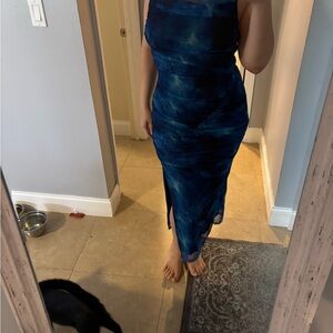 NWT Cider Elegant Blue Evening Dress